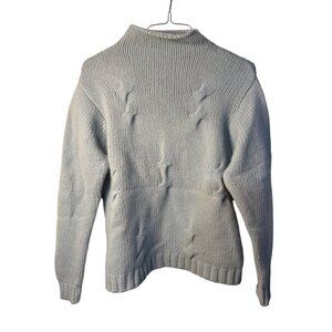 VTG Pendleton Womens XL Lambswool Blend Mockneck Sweater Pastel Knit Patterned